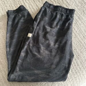 Vuori Black Charcoal Camouflage Jogger Pants
